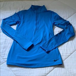 Blue nike quarter zip